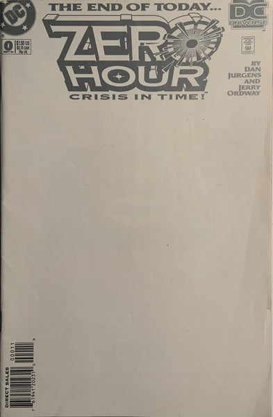 ZERO HOUR : CRISIS IN TIME #0 - 4 SET + 2 PROMO ITEMS
