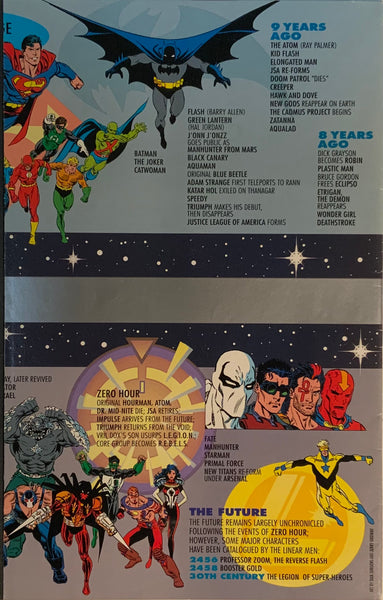 ZERO HOUR : CRISIS IN TIME #0 - 4 SET + 2 PROMO ITEMS