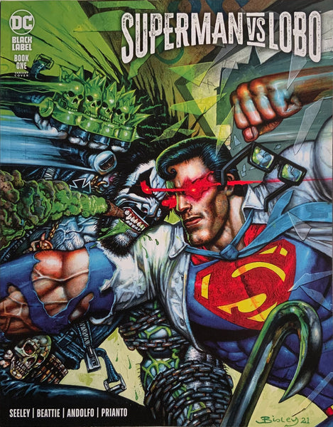 SUPERMAN VS LOBO # 1 BISLEY VARIANT COVER