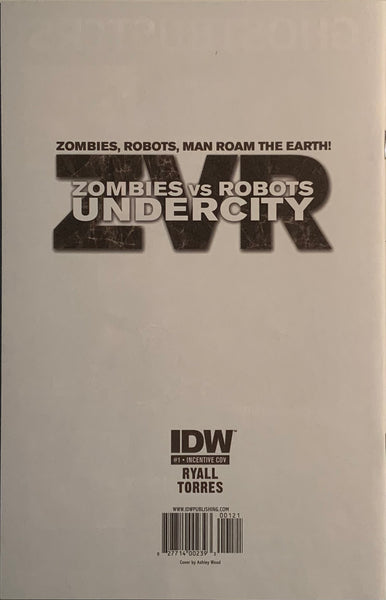 ZOMBIES VS ROBOTS : UNDERCITY # 1 WOOD 1:10 VARIANT COVER