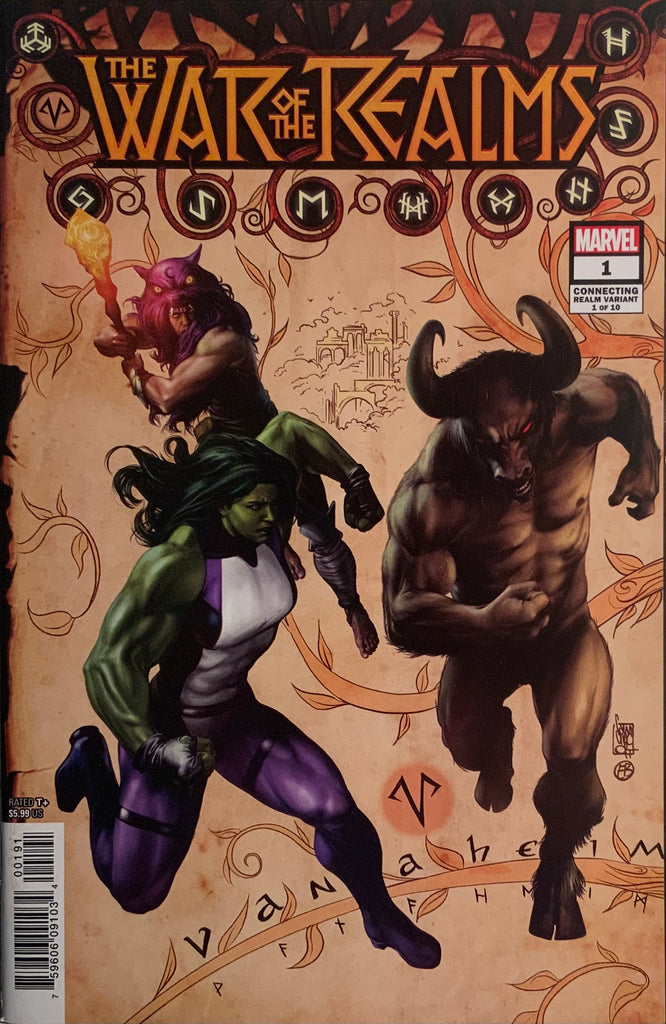WAR OF THE REALMS # 1 CAMUNCOLI CONNECTING REALM VARIANT COVER