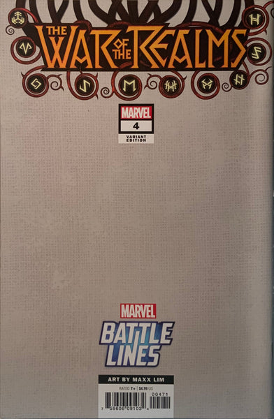 WAR OF THE REALMS # 4 VALKYRIE BATTLE LINES VARIANT COVER