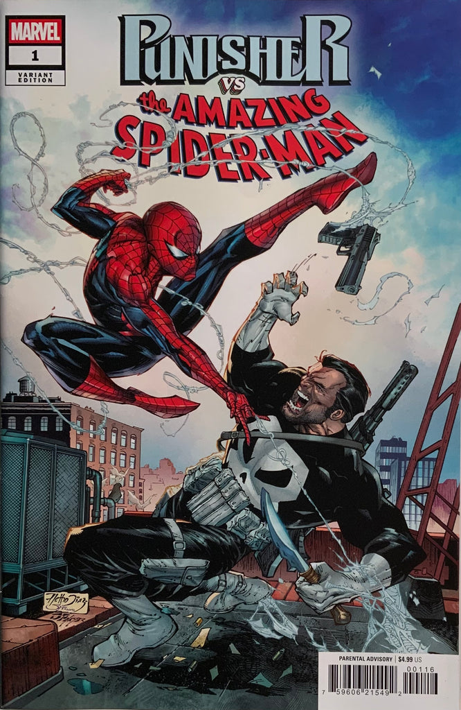 PUNISHER VS SPIDER-MAN # 1 DIAZ 1:25 VARIANT COVER
