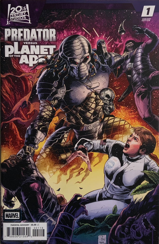 PREDATOR VS PLANET OF THE APES # 1 MAGNO 1:25 VARIANT COVER
