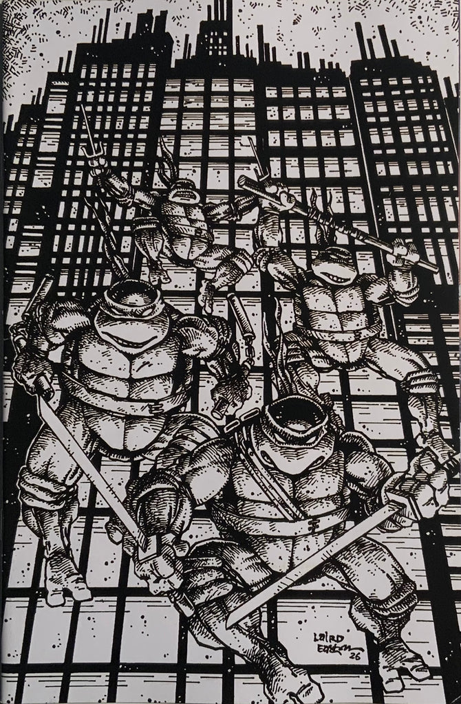 TEENAGE MUTANT NINJA TURTLES (2024) #20 EASTMAN 1:25 BLACK & WHITE VARIANT COVER