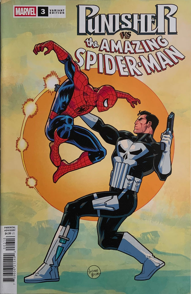 PUNISHER VS SPIDER-MAN # 3 VECCHIO 1:25 VARIANT COVER