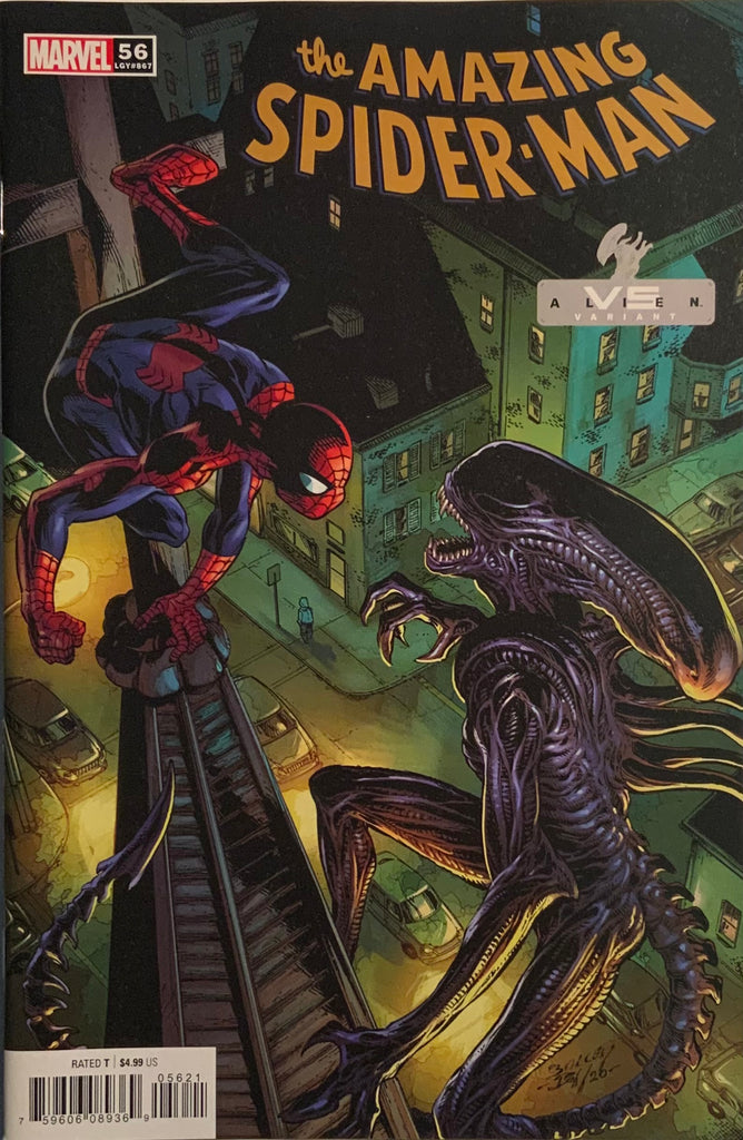 AMAZING SPIDER-MAN (2018-2022) #56 VS ALIEN VARIANT COVER