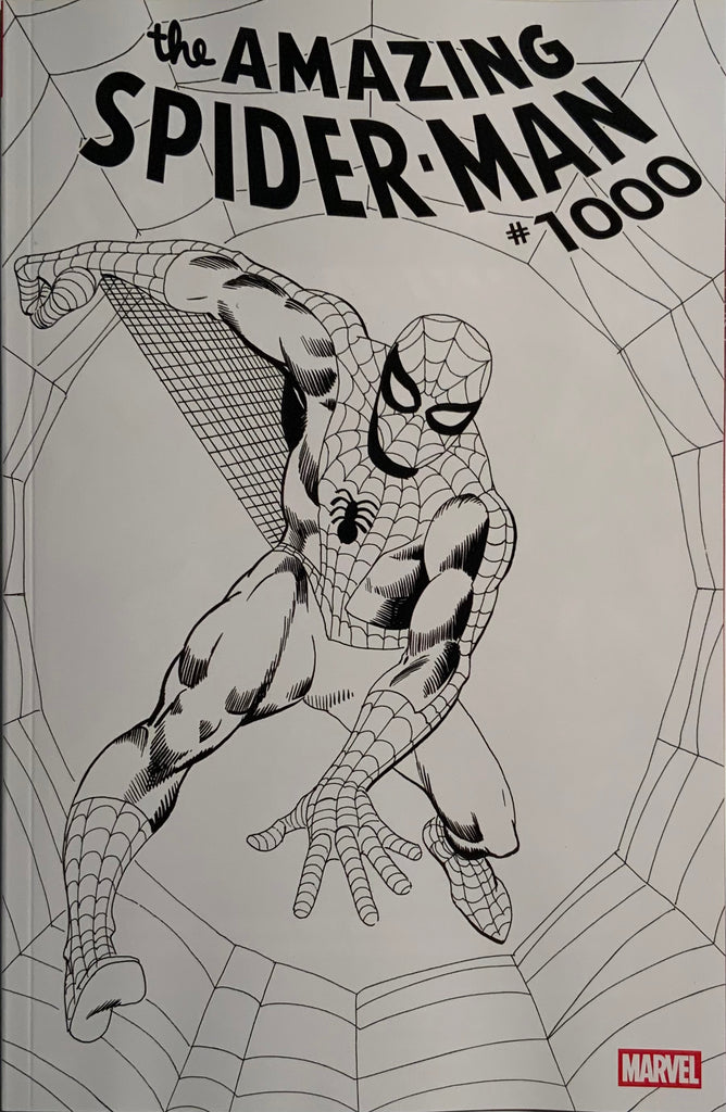 AMAZING SPIDER-MAN (2025) #1000 DITKO 1:50 BLACK AND WHITE VARIANT COVER