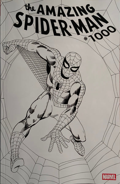 AMAZING SPIDER-MAN (2025) #1000 DITKO 1:50 BLACK AND WHITE VARIANT COVER
