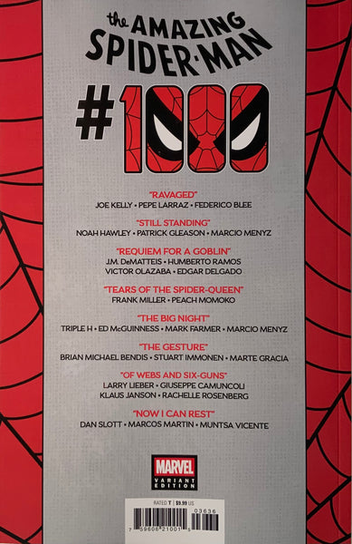 AMAZING SPIDER-MAN (2025) #1000 MARTIN VARIANT COVER