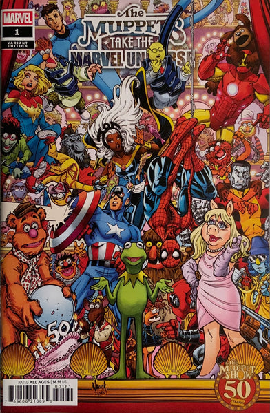 THE MUPPETS TAKE THE MARVEL UNIVERSE # 1 NAUCK VARIANT COVER