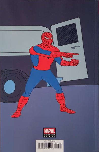 AMAZING SPIDER-MAN (2025) #1000 MARVEL ANIMATION 1967 WRAPAROUND VARIANT COVER