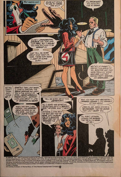 FLASH (1987-2009) # 92 FIRST FULL APPEARANCE OF IMPULSE