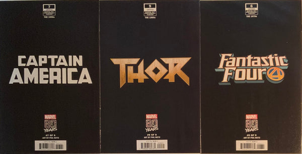 MARVEL 80TH ANNIVERSARY SET OF 9 NOTO CONNECTING VARIANT COVERS