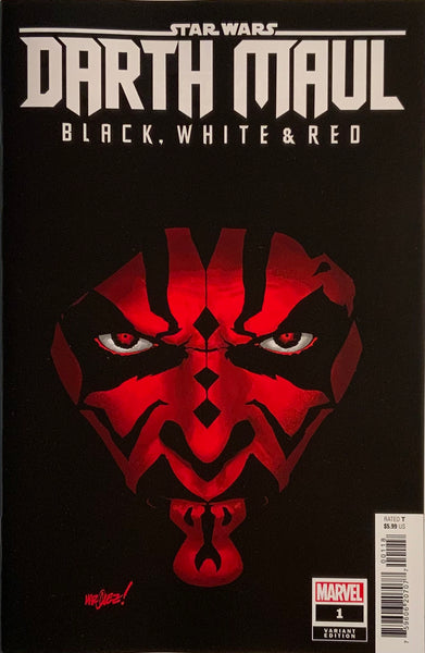 STAR WARS DARTH MAUL BLACK WHITE & RED # 1 MARQUEZ 1:25 VARIANT COVER