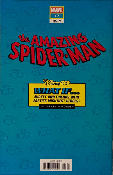 AMAZING SPIDER-MAN (2022) #17 DISNEY 100 MARVEL HOMAGE VARIANT COVER