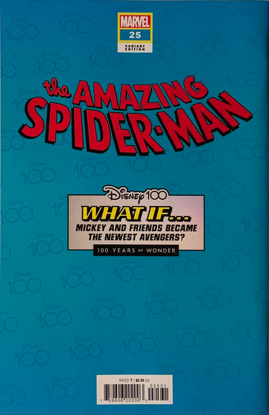 AMAZING SPIDER-MAN (2022) #25 DISNEY 100 MARVEL HOMAGE VARIANT COVER