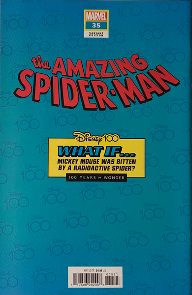 AMAZING SPIDER-MAN (2022) #35 DISNEY 100 MARVEL HOMAGE VARIANT COVER