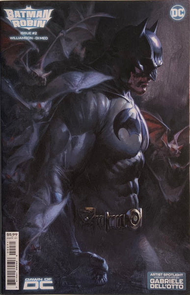 BATMAN AND ROBIN (2023) # 2 DELL’OTTO VARIANT COVER FIRST FULL APPEARANCE OF SHUSH