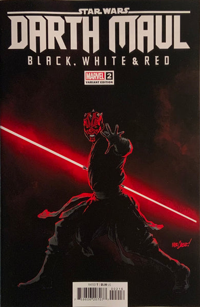 STAR WARS : DARTH MAUL BLACK WHITE & RED # 2 MARQUEZ 1:25 VARIANT COVER