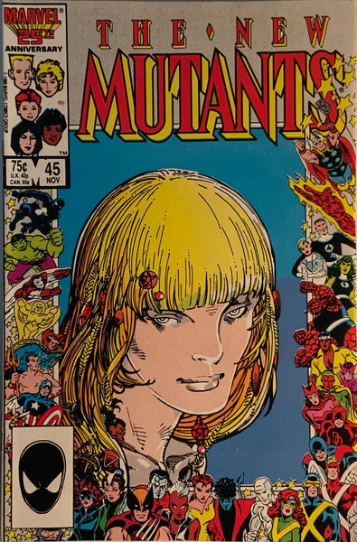 NEW MUTANTS (1983-1991) #45 ART ADAMS 25TH ANNIVERSARY COVER