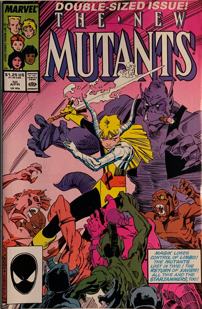 NEW MUTANTS (1983-1991) #50 GRIMJACK CAMEO APPEARANCE