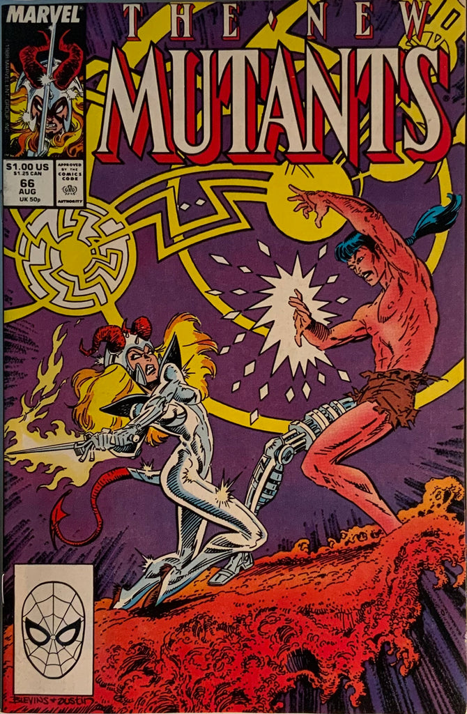 NEW MUTANTS (1983-1991) #66 FIRST APPEARANCES OF SPYDER AND GOSAMYR