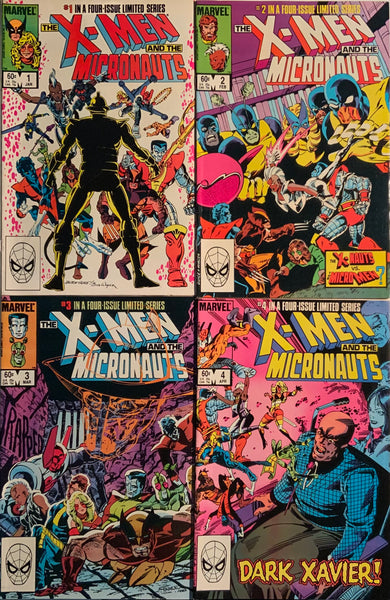 X-MEN AND THE MICRONAUTS SET # 1 - 4