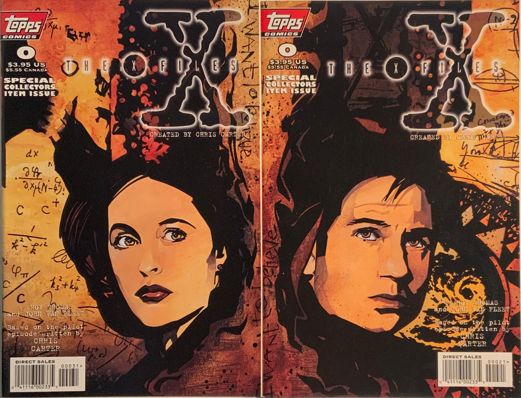 X-FILES (1995-1998) # 0 CONNECTING VARIANT COVER PAIR