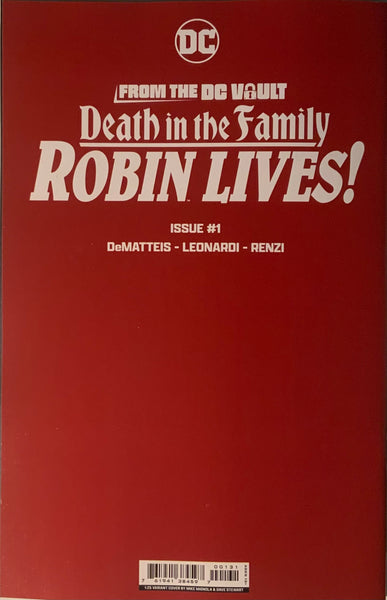 DEATH IN THE FAMILY : ROBIN LIVES! # 1 MIGNOLA 1:25 VIRGIN VARIANT COVER