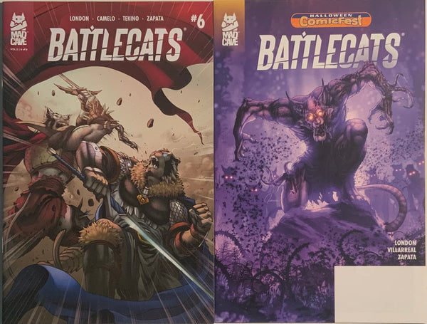 BATTLECATS SET # 1 - 6 + HALLOWEEN COMICFEST EDITION