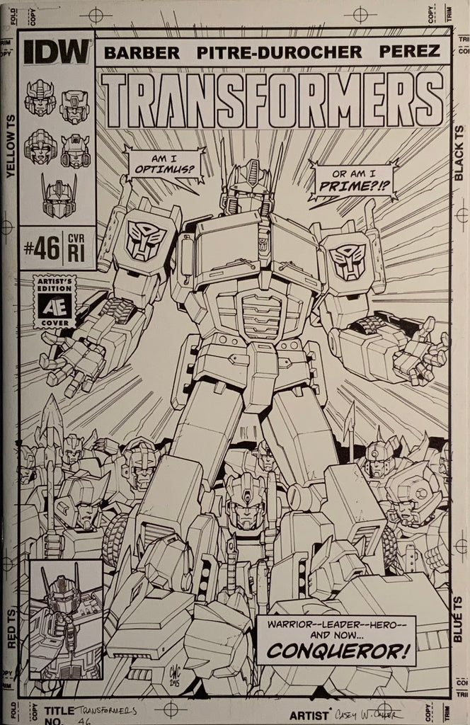 TRANSFORMERS ROBOTS IN DISGUISE #46 COLLER RETAILER INCENTIVE COVER