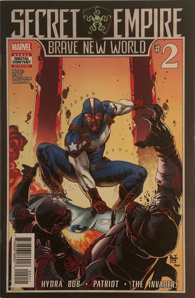 SECRET EMPIRE BRAVE NEW WORLD # 2 FIRST APPEARANCE OF SHAUN LUCAS AS 4TH PATRIOT