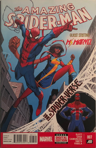 AMAZING SPIDER-MAN (2014-2015) # 7 FIRST FULL APPEARANCE OF SPIDER-UK, BILLY BRADDOCK