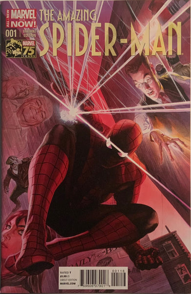 AMAZING SPIDER-MAN (2014-2015) # 1 ROSS 1:75 VARIANT COVER FIRST CAMEO APPEARANCE OF CINDY MOON