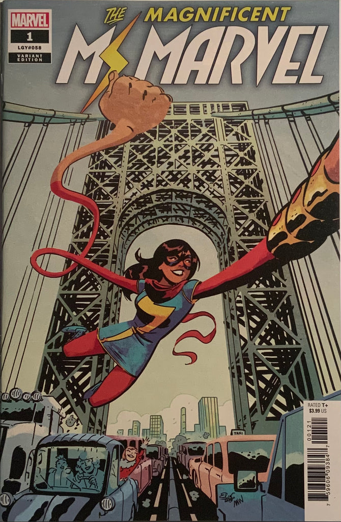 MAGNIFICENT MS MARVEL # 1 CHARRETIER 1:50 VARIANT COVER