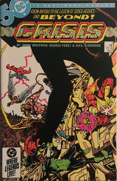 CRISIS ON INFINITE EARTHS # 2 FIRST CAMEO APPEARANCE OF ANTI-MONITOR