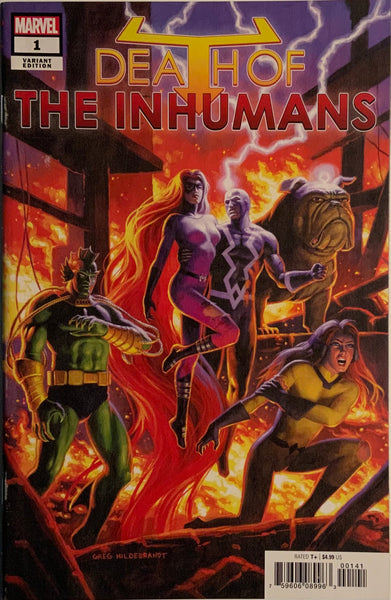 DEATH OF THE INHUMANS # 1 HILDEBRANDT 1:25 VARIANT COVER