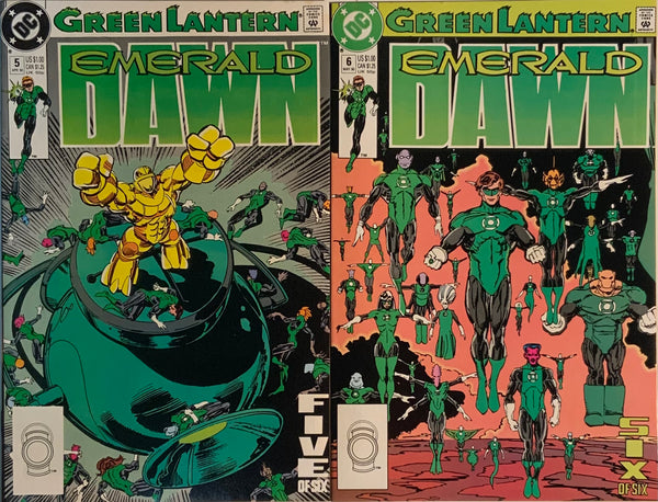 GREEN LANTERN EMERALD DAWN # 1 - 6 SET