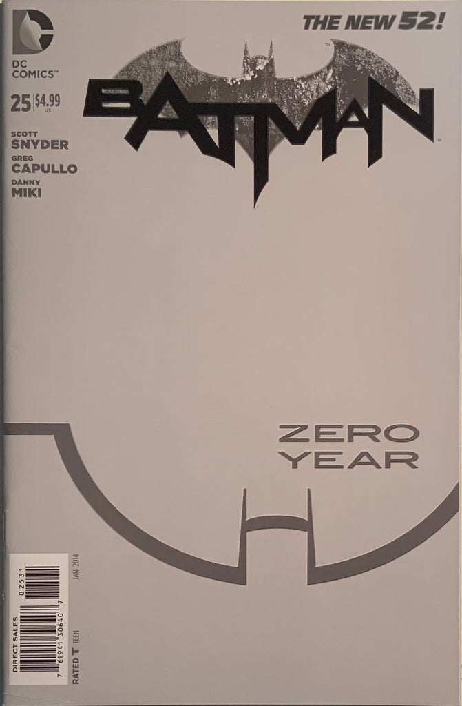 BATMAN (THE NEW 52) #25 BLACK AND GREY 1:100 VARIANT COVER