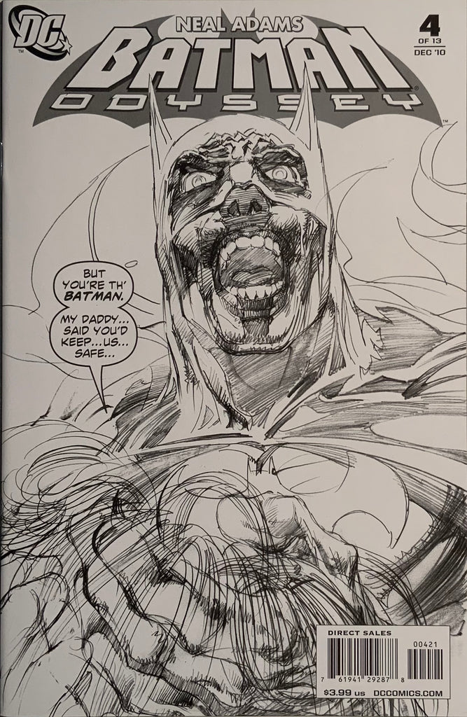 BATMAN ODYSSEY # 4 ADAMS 1:25 SKETCH VARIANT COVER