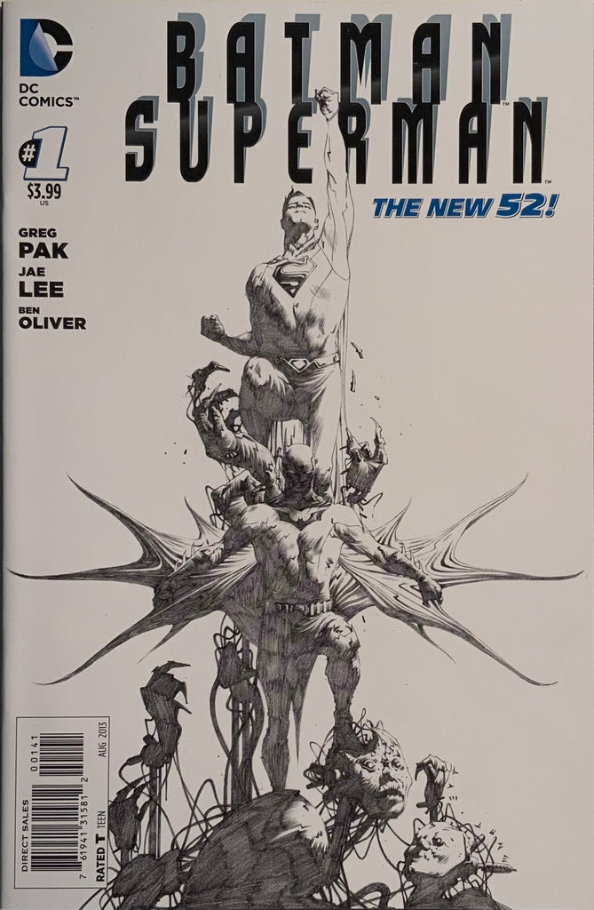 BATMAN / SUPERMAN (NEW 52) # 1 JAE LEE 1:100 SKETCH VARIANT COVER