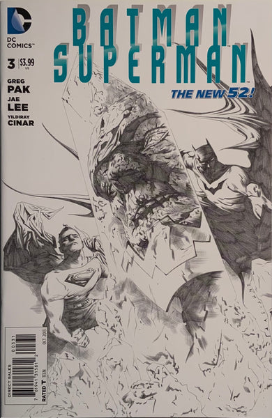 BATMAN / SUPERMAN (NEW 52) # 3 JAE LEE 1:100 SKETCH VARIANT COVER