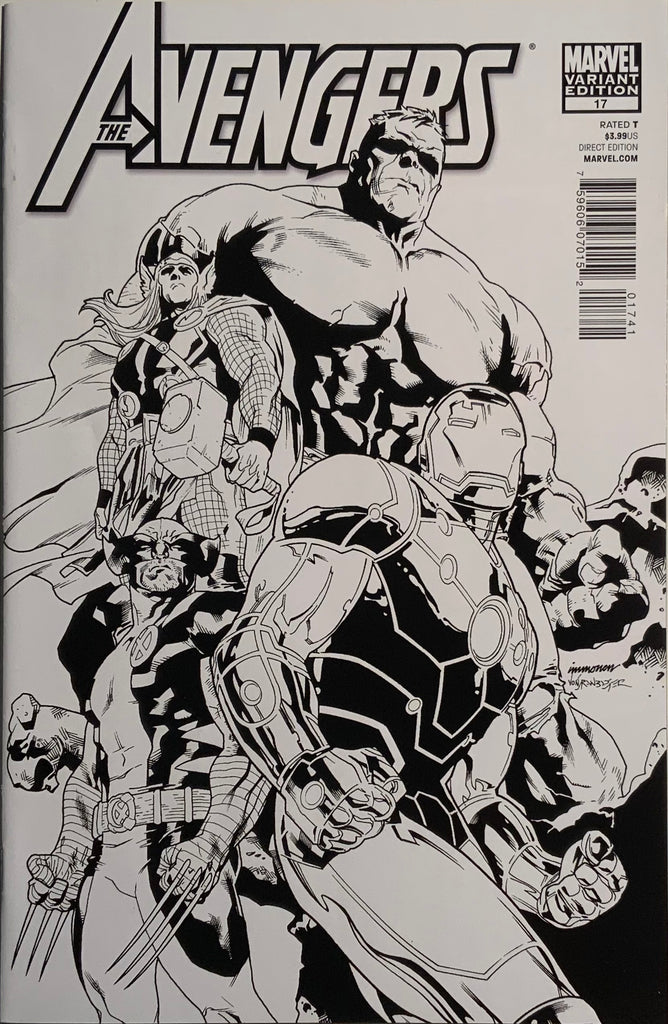 AVENGERS (2010-2013) #17 IMMONEN 1:52 SKETCH VARIANT COVER