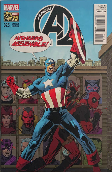 NEW AVENGERS (2013-2015) #25 NOWLAN 1:25 DEADPOOL VARIANT COVER