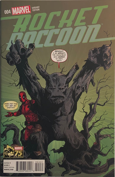 ROCKET RACCOON (2014-2016) # 4 ANDRASOFSZKY 1:25 DEADPOOL VARIANT COVER