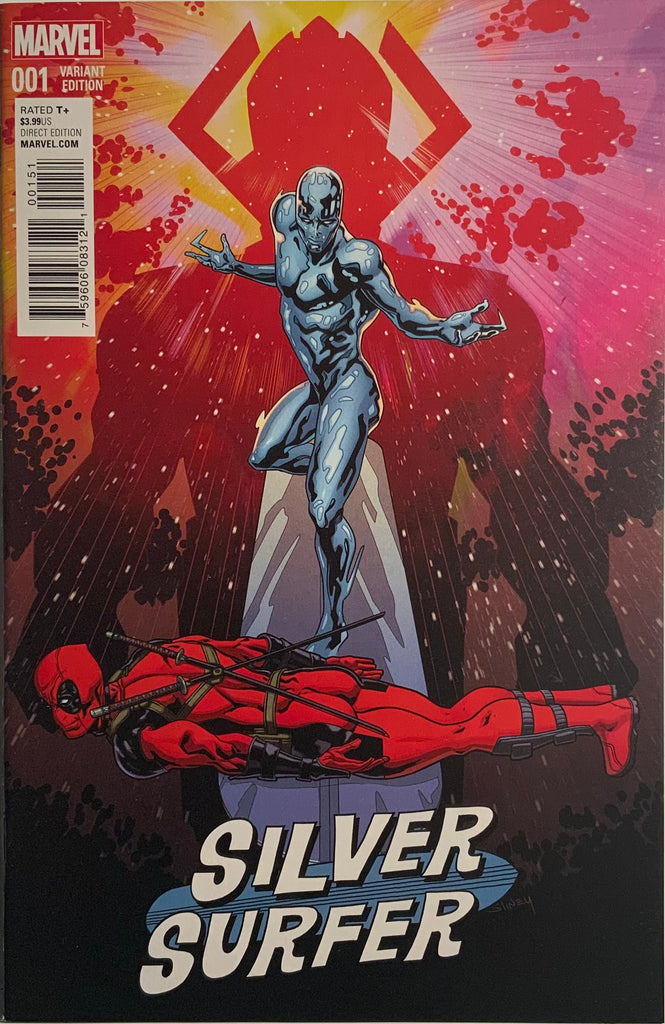 SILVER SURFER (2016-2017) #1 SLINEY 1:10 DEADPOOL VARIANT COVER