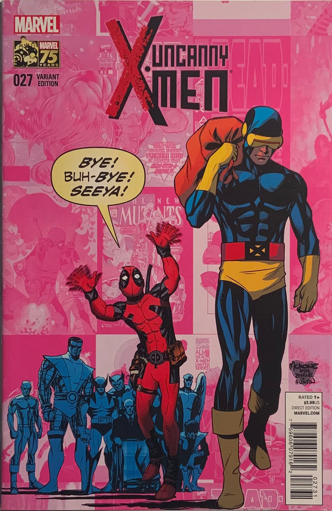 UNCANNY X-MEN (2013-2016) #27 McKONE 1:25 DEADPOOL VARIANT COVER