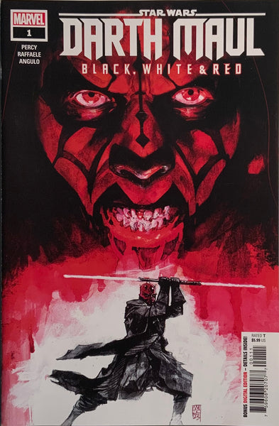 STAR WARS : DARTH MAUL BLACK WHITE & RED # 1