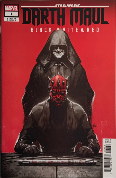 STAR WARS : DARTH MAUL BLACK WHITE & RED # 1 HARVEY VARIANT COVER